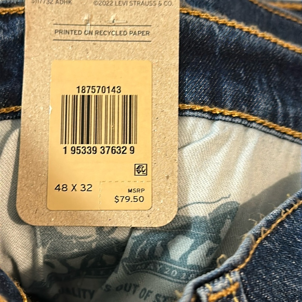 Levi's 541 Athletic Blue Jeans 48x32 NWT - Picture 10 of 13